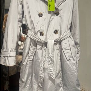Sam Edelman White Trench Rain Coat